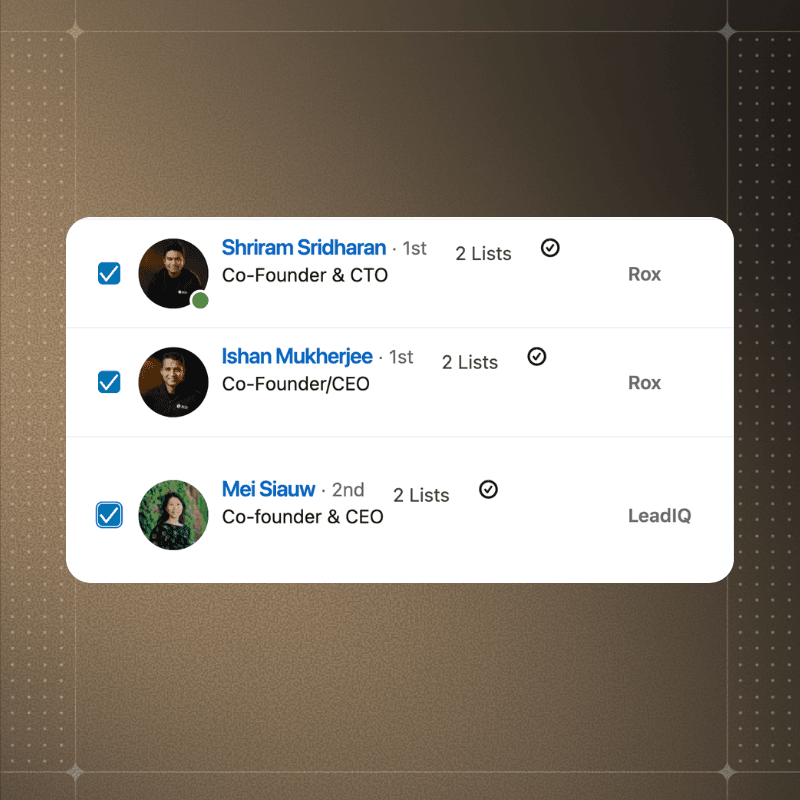 1) Build Sales Navigator List