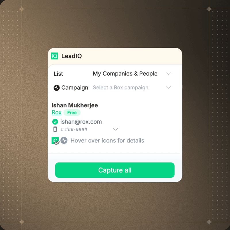 2: Capture Data with LeadIQ